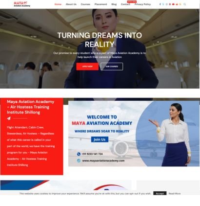 Maya Aviation Academy SEO, SMM, SMO, Digital marketing, Web development